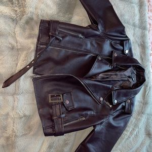 Faux Leather Jacket